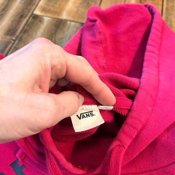 Vans Attendance Pink Hooded Sweatshirt - Size Medium - Picture 7 of 11